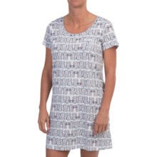 47%OFF 女子Nightshirts セントイブプリントナイトシャツ - 半袖（女性用） St. Eve Printed Nightshirt - Short Sleeve (For Women)画像